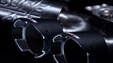 Borla 2020 Chevrolet Corvette C8 6.2L S-Type Exhaust System Dual Round Angle Cut Carbon Fiber Tips - 140838CF
