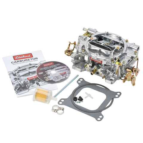 Edelbrock Carburetor Performer Series 4-Barrel 750 CFM Manual Choke Satin Finish - 1407