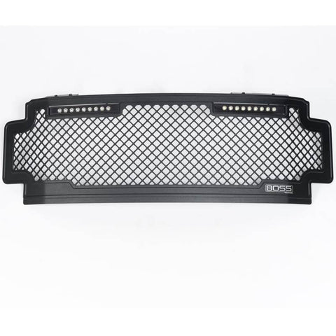 Putco 17-20 Ford SuperDuty Lighted Boss Grille w/ Two 10in Luminix Light Bars (w/o Camera) - 270547BL