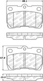 StopTech Street Select Brake Pads w/Hardware - Rear - 305.11130