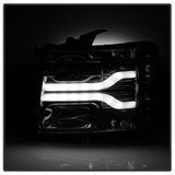 Spyder Chevy Silverado 1500 07-13 Version 3 Projector Headlights - Smoke PRO-YD-CS07V3-LBDRL-SM - 5083623