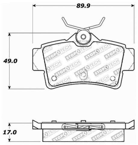 StopTech Performance Brake Pads - 309.06270