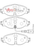 DBA 15-19 Audi A3 (w/288mm Front Rotor) XP Performance Front Brake Pads - DB2383XP