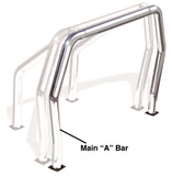 Go Rhino RHINO Bed Bar - Front Main A bar - Chrome - 96001C