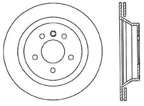 StopTech Slotted & Drilled Sport Brake Rotor - 127.34037R