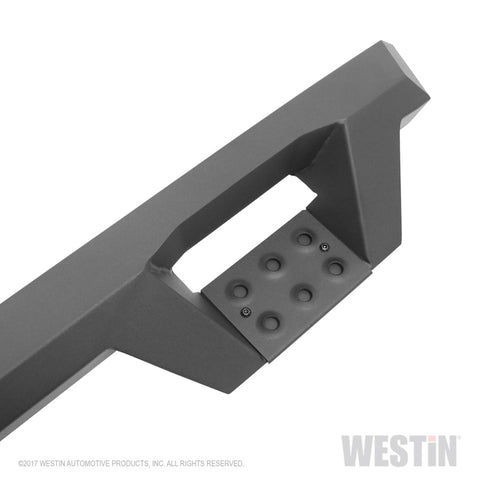 Westin 99-16 Ford F-250/350/450/550 CC (6.75ft Bed) HDX Drop Whl to Whl Nerf Step Bars - Text Blk - 56-534015