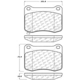 StopTech Street Touring 08-09 Lexus IS F Rear Brake Pads - 308.13660