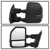 xTune 99-07 Ford Super Duty Heated LED Signal Power Mirrors - Smk (Pair) (MIR-FDSD99S-G4-PW-SM-SET) - 9943102