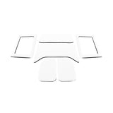 DEI 11-18 Jeep Wrangler JK 4-Door Boom Mat Complete Headliner Kit - 6 Piece - White - 50292