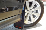 Rally Armor 10-19 Mitsubishi Outlander Sport/ASX/RVR Black UR Mud Flap w/ Red Logo - MF33-UR-BLK/RD