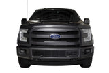 Putco 15-17 Ford F-150 - Stainless Steel Black Bar Design Bumper Grille Inserts - 87160