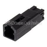 NAMZ AMP 040 Series 2-Position Male Wire Cap Housing Connector (HD 72902-01BK) - NA-174057-2