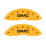 MGP 4 Caliper Covers Engraved Front & Rear GMC Yellow Finish Black Char 2005 GMC Envoy XL - 34005SGMCYL