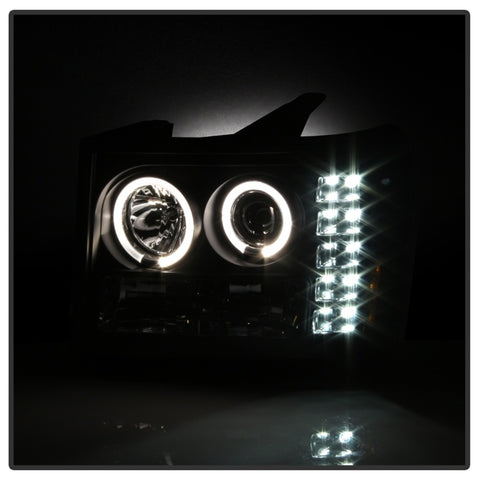 Spyder GMC Sierra 1500/GMC Sierra Denali 08-13 Projector LED Halo- LED Blk PRO-YD-GS07-HL-BK - 5010605