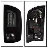 Spyder 07-09 Dodge Ram 2500/3500 V3 Light Bar LED Tail Lights - Blk Smoke ALT-YD-DRAM06V3-LBLED-BSM - 5084279