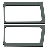 DEI 18-23 Jeep Wrangler JL 2-Door Boom Mat Rear Side Window Trim - 2 Piece - Gray - 50269