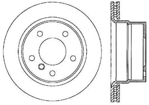 StopTech Drilled Sport Brake Rotor - 128.34069R