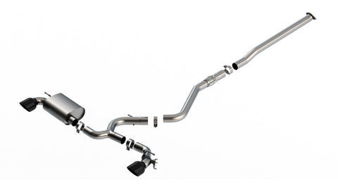 Borla 22-23 Hyundai Kona N 2.0L 4 CYL. Turbo AT/MT ATAK Catback Exhaust Black Chrome - 140926BC