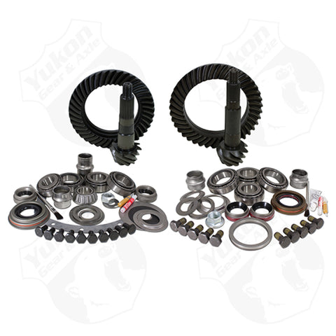 Yukon Gear & Install Kit Package Jeep XJ w/Dana 30 Front & Chrysler 8.25in Rear - 4.56in Ratio - YGK003