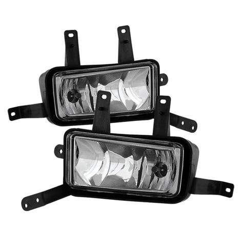 Spyder Chevy Suburban Tahoe 2015-17 OEM Fog Lights W/Chrm trim Cover and Switch Clear FL-CTAH15-C - 9031588