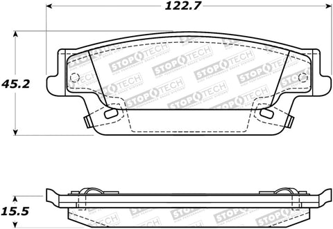 StopTech Street Brake Pads - 308.10200