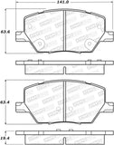 StopTech Street Brake Pads - Rear - 308.18110