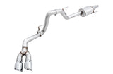 AWE Tuning 2015+ Ford F-150 0FG Single Exit Performance Exhaust System w/4.5in Chrome Silver Tips - 3015-22066