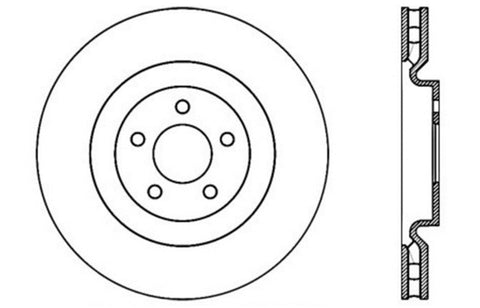 StopTech Drilled Sport Brake Rotor - 128.61089L