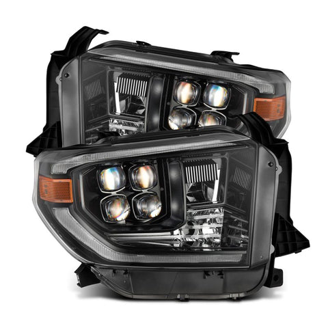 AlphaRex 14-21 Toyota Tundra NOVA-Series LED Proj Headlights Alpha-Blk w/Actv Light & Seq. Sig + DRL - 880832