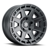 ICON Compass 17x8.5 6x5.5 0mm Offset 4.75in BS Satin Black Wheel - 3217858347SB