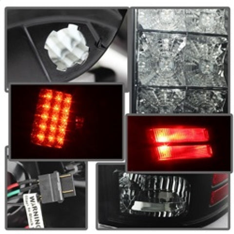 Spyder Dodge Ram 1500 09-14 LED Tail Lights Incandescent- Blk Smke ALT-YD-DRAM09-LED-BSM - 5078124