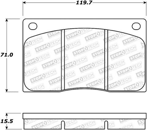 StopTech Street Brake Pads - 308.01350