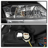 xTune 13-15 Nissan Sentra DRL LED Light Bar Halogen Projector Headlights - Black (PRO-JH-NS13-LB-BK) - 9042966