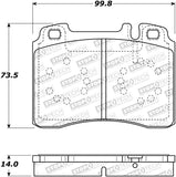 StopTech Street Brake Pads - Front - 308.05611