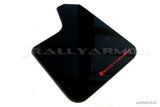 Rally Armor Universal Fit (No Hardware) Black UR Mud Flap w/ White Logo - MF12-UR-BLK/WH