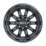 Weld Off-Road W168 20X10 Stealth 8X180 ET-18 BS4.75 Gloss Black 124.3 - W16800018475