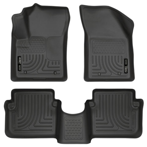 Husky Liners 11-12 Dodge Avenger/Chrysler 200 WeatherBeater Combo Black Floor Liners - 98091