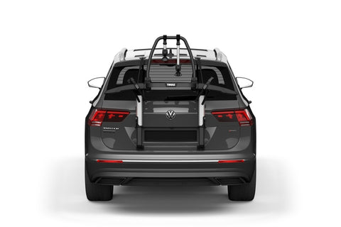 Thule OutWay Platform-Style Trunk Mount Bike Rack w/Raised Platform (Up to 2 Bikes) - Silver/Black - 993005