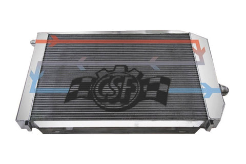 CSF BMW B58/B48 Front Mount Triple-Pass Heat Exchanger w/Rock Guard - Black - 8131B