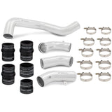 Mishimoto 17-19 GM L5P Duramax Intercooler Kit - Silver w/ Polished Pipes - MMINT-DMAX-17KSLP