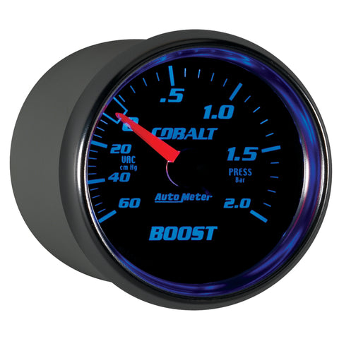 Autometer Cobalt 52mm 2 BAR Mechanical Boost Gauge - 6103-M