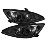 Spyder Toyota Camry 02-06 Projector Headlights LED Halo LED Smoke High H1 Low H1 PRO-YD-TCAM02-HL-SM - 5064325