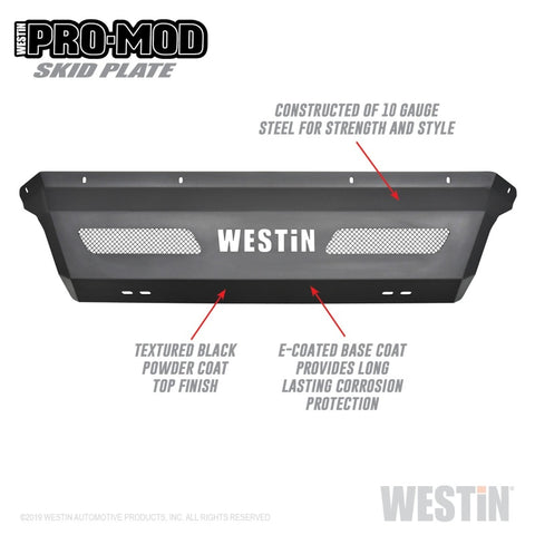 Westin 11-16 Ford F-250/350/450/550 Pro-Mod Skid Plate - Tex. Blk - 58-71205