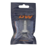 DeatschWerks 6AN ORB Male to 3/8in Male EFI Quick Connect Adapter - Anodized DW Titanium - 6-02-0122