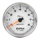 Autometer Pro-Cycle Gauge Tach 2 5/8in 8K Rpm 2&4 Cylinder White - 19307