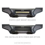 Go Rhino 16-21 Tacoma Element Front Bumper w/ Power Actuated Hide-away Light Bar Mount Tex Black - 343891T