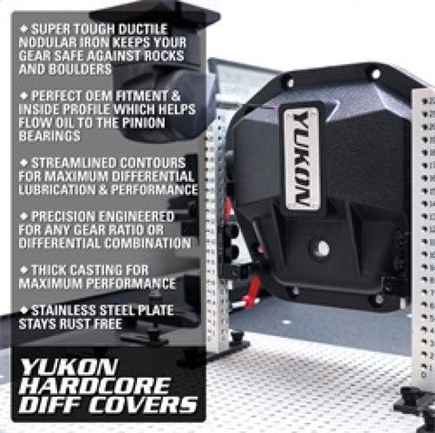 Yukon Gear Hardcore Diff Cover for 11.5in & 11.8in GM Dodge Ram - YHCC-AAM11.5