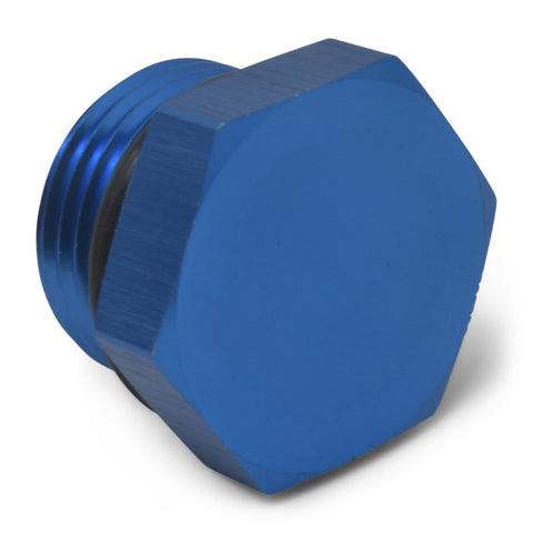 Russell Performance -3 AN Straight Thread Plug (Blue) (Blue) - 660250