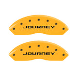 MGP 4 Caliper Covers Engraved Front & Rear With out stripes/Journey Yellow finish black ch - 12200SJN1YL