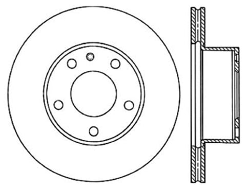 StopTech Drilled Sport Brake Rotor - 128.34008R